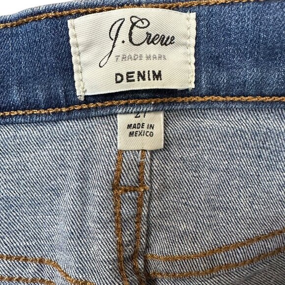 J. Crew Denim Cutoff Jean Shorts‎ Frayed Hem Blue Women's Size 27 - Picture 4 of 6